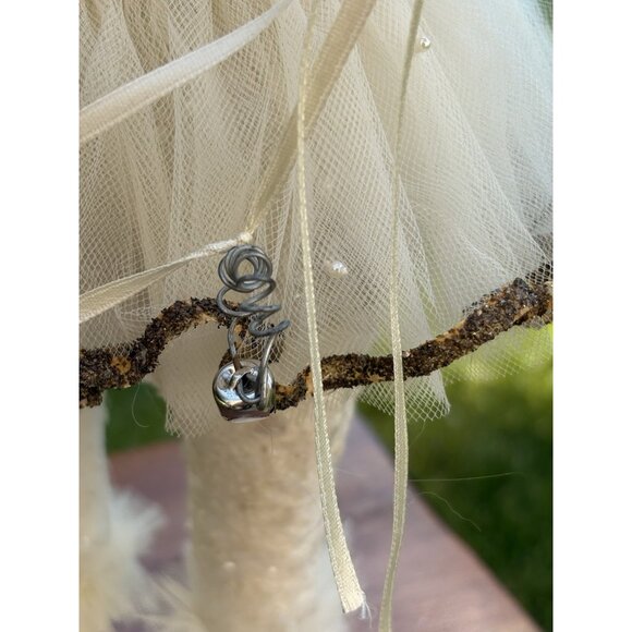 Bethany Lowe Snowman Christmas Snow Lady Tutu Pearls Holding Bell Garland 16” - Picture 7 of 13